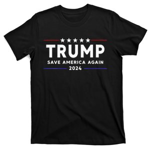 Wo Trump 2024 Save America Save America Again Trump  T-Shirt