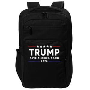 Wo Trump 2024 Save America Save America Again Trump  Impact Tech Backpack