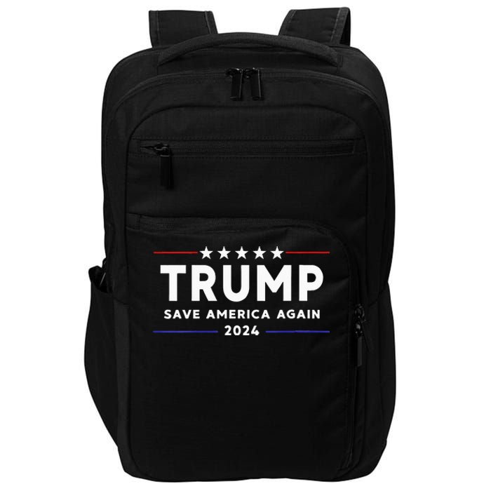 Wo Trump 2024 Save America Save America Again Trump  Impact Tech Backpack