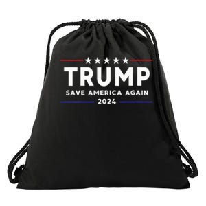 Wo Trump 2024 Save America Save America Again Trump  Drawstring Bag