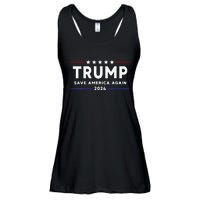 Wo Trump 2024 Save America Save America Again Trump  Ladies Essential Flowy Tank