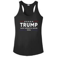 Wo Trump 2024 Save America Save America Again Trump  Ladies PosiCharge Competitor Racerback Tank