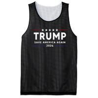 Wo Trump 2024 Save America Save America Again Trump  Mesh Reversible Basketball Jersey Tank