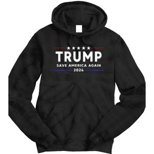 Wo Trump 2024 Save America Save America Again Trump  Tie Dye Hoodie