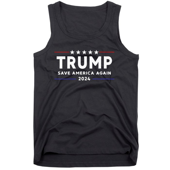 Wo Trump 2024 Save America Save America Again Trump  Tank Top