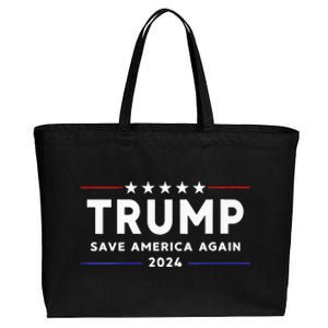 Wo Trump 2024 Save America Save America Again Trump  Cotton Canvas Jumbo Tote