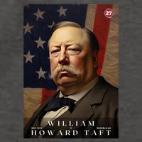 William Taft 27th President Of The United States Portrait Vector Backpack