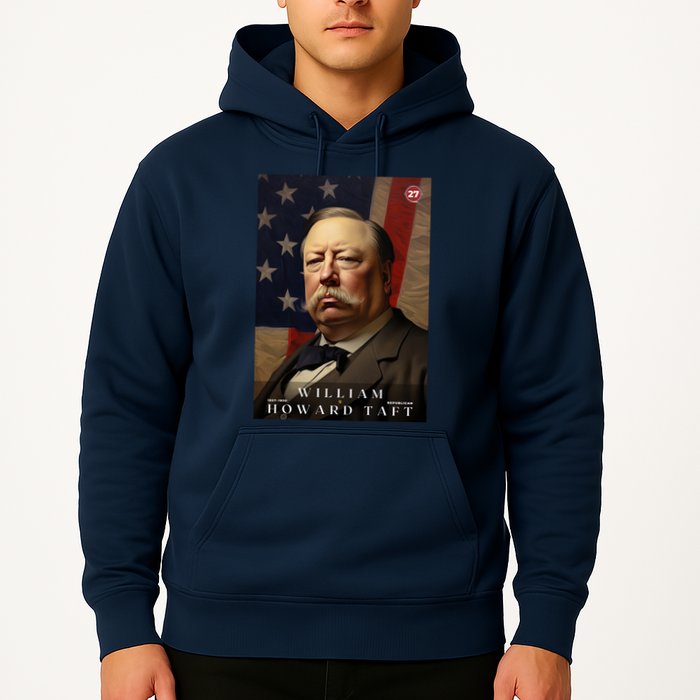 William Taft 27th President Of The United States Portrait Hoodie