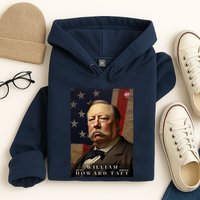 William Taft 27th President Of The United States Portrait Hoodie