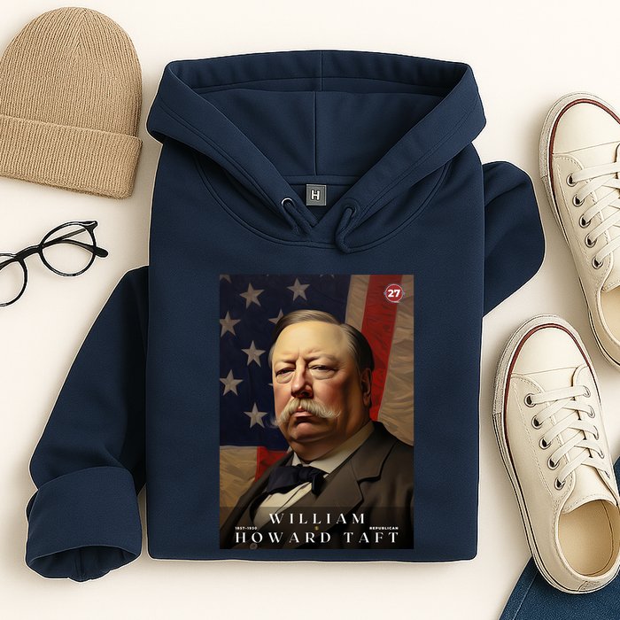 William Taft 27th President Of The United States Portrait Hoodie