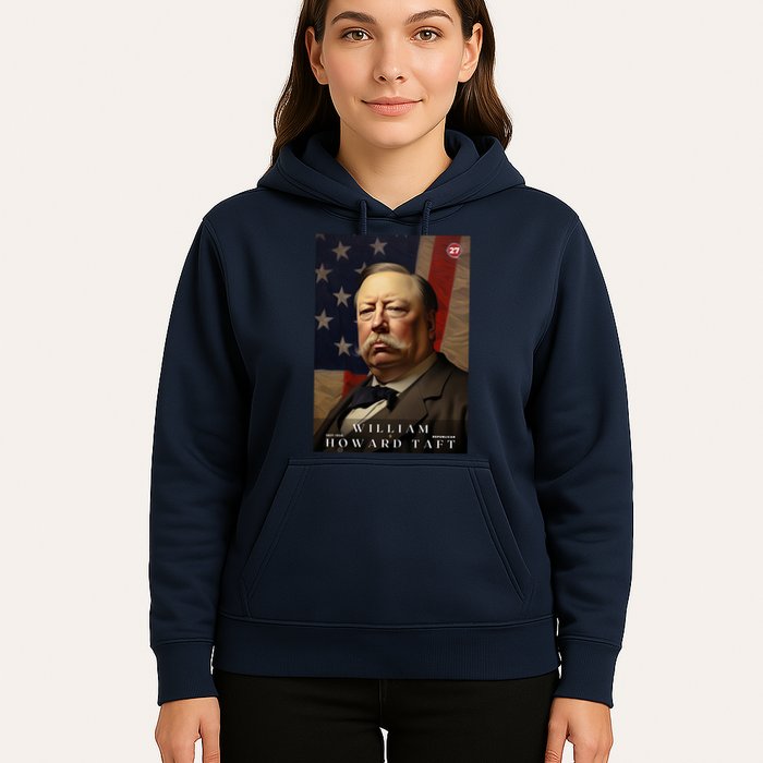 William Taft 27th President Of The United States Portrait Hoodie