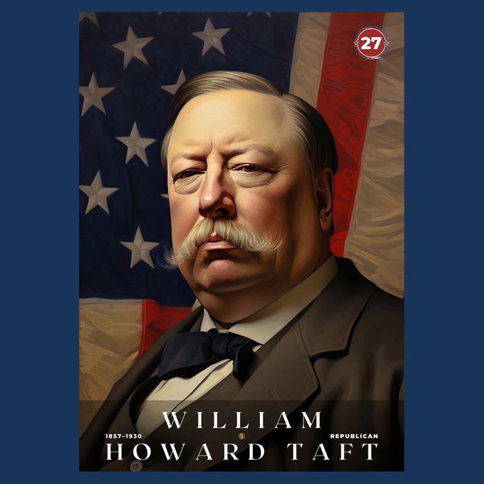 William Taft 27th President Of The United States Portrait Hoodie