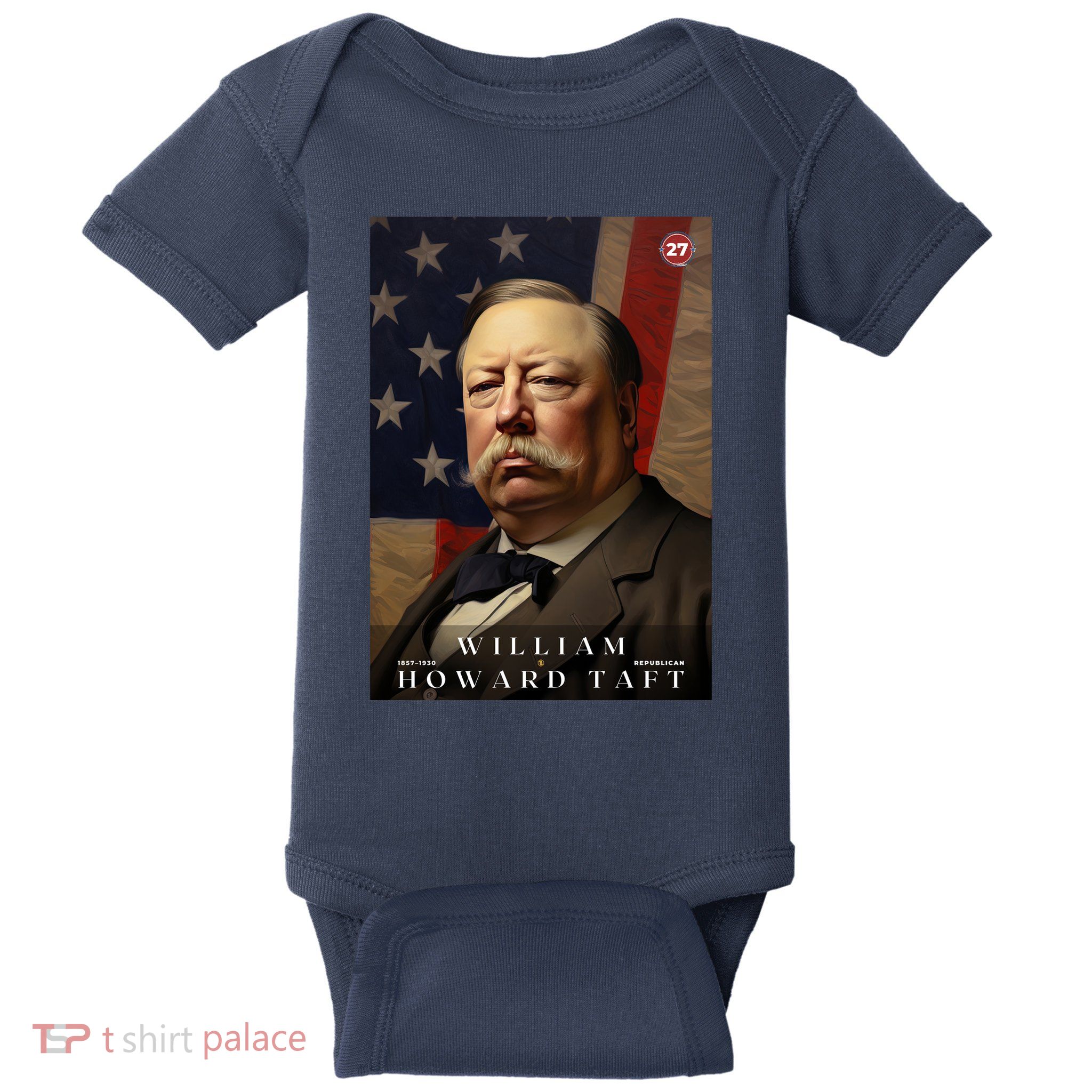 William Taft 27th President Of The United States Portrait Baby Bodysuit