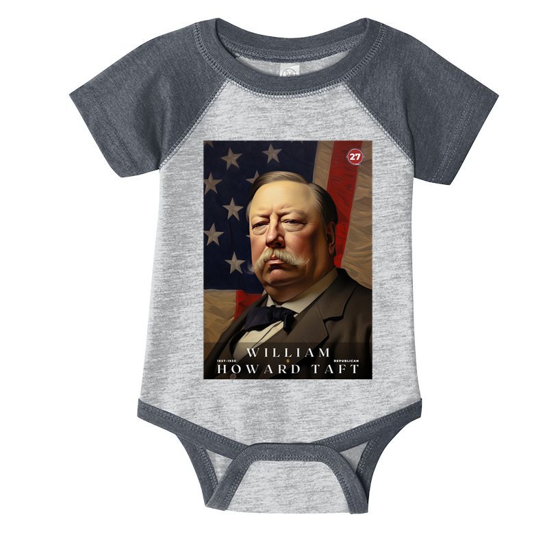 William Taft 27th President Of The United States Portrait Infant Baby Jersey Bodysuit