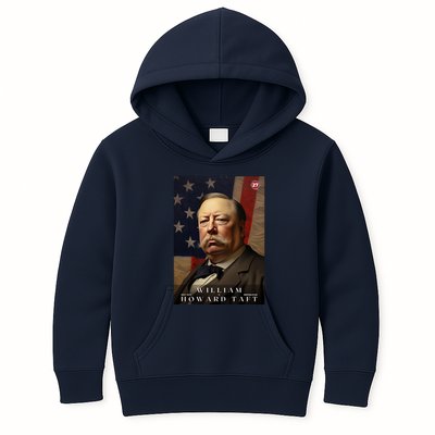 William Taft 27th President Of The United States Portrait Kids Hoodie