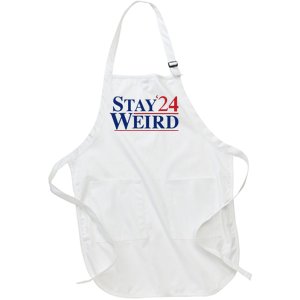 Weird Trump 2024 Stay Weird Donald Trump Jd Vance Full-Length Apron With Pockets