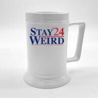 Weird Trump 2024 Stay Weird Donald Trump Jd Vance Beer Stein