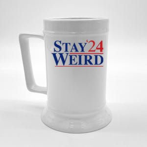 Weird Trump 2024 Stay Weird Donald Trump Jd Vance Beer Stein