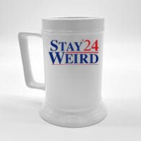 Weird Trump 2024 Stay Weird Donald Trump Jd Vance Beer Stein