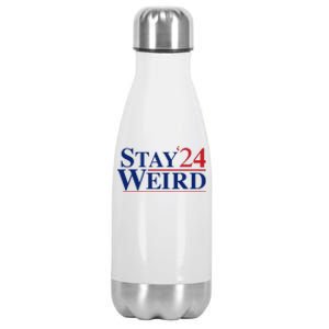 Weird Trump 2024 Stay Weird Donald Trump Jd Vance Stainless Steel Insulated Water Bottle