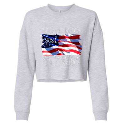 Women Trump 2024 Too Big To Rig Funny Quote Vneck Cropped Pullover Crew