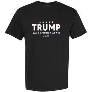 Womens Trump 2024 Save America Save America Again Trump Garment-Dyed Heavyweight T-Shirt