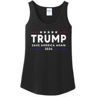 Womens Trump 2024 Save America Save America Again Trump Ladies Essential Tank