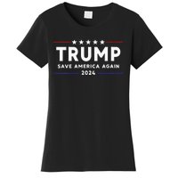 Womens Trump 2024 Save America Save America Again Trump Women's T-Shirt