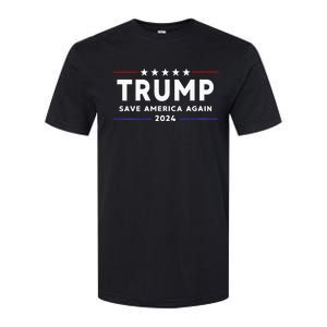 Womens Trump 2024 Save America Save America Again Trump Softstyle CVC T-Shirt