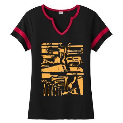 Woodworking Tools And Accessories Ladies Halftime Notch Neck Tee