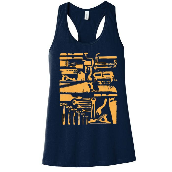 Woodworking Tools And Accessories Women's Racerback Tank