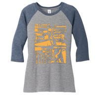 Woodworking Tools And Accessories Women's Tri-Blend 3/4-Sleeve Raglan Shirt