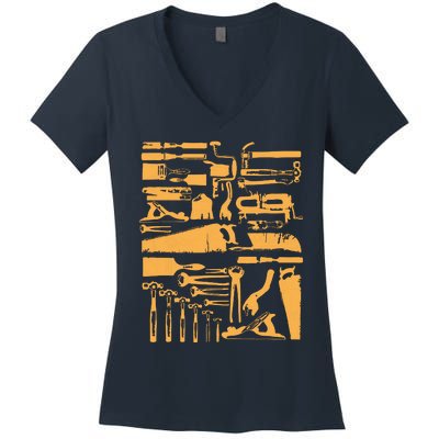 Woodworking Tools And Accessories Women's V-Neck T-Shirt