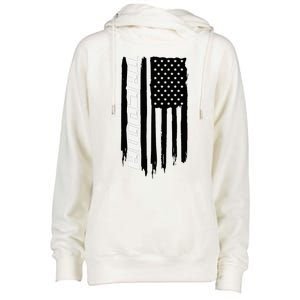 Washington Tacoma American Flag Usa Womens Funnel Neck Pullover Hood