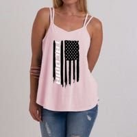 Washington Tacoma American Flag Usa Women's Strappy Tank