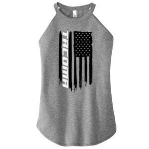 Washington Tacoma American Flag Usa Women's Perfect Tri Rocker Tank