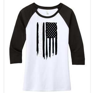 Washington Tacoma American Flag Usa Women's Tri-Blend 3/4-Sleeve Raglan Shirt