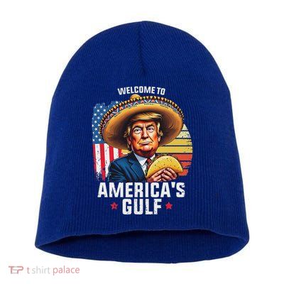 Welcome To AmericaS Gulf Short Acrylic Beanie