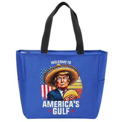 Welcome To AmericaS Gulf Zip Tote Bag