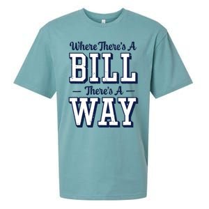 Where Theres A Bill Theres A Way Chapel Bill Design Sueded Cloud Jersey T-Shirt