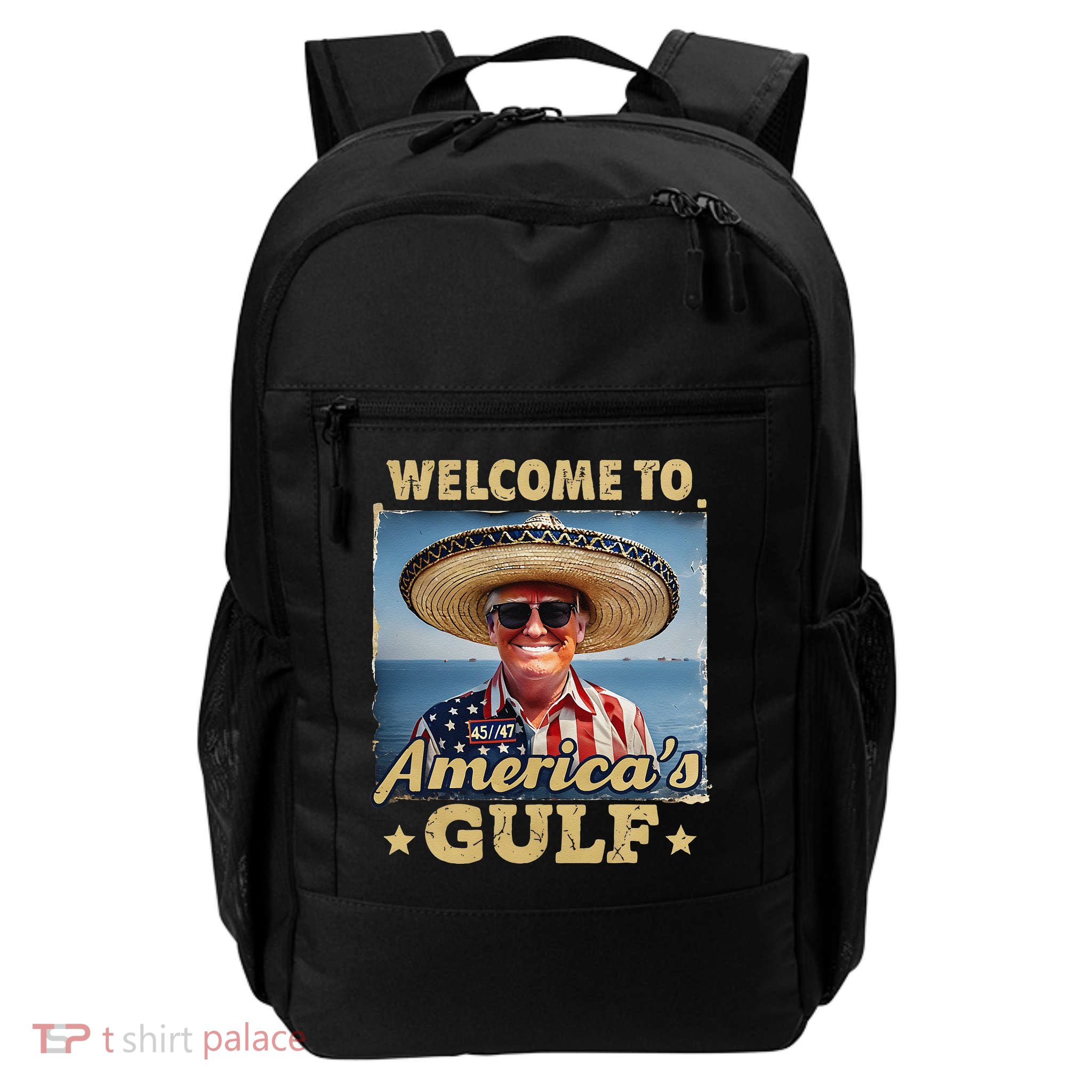 Welcome To AmericaS Gulf Trump Gulf Of Mexico America Map Backpack