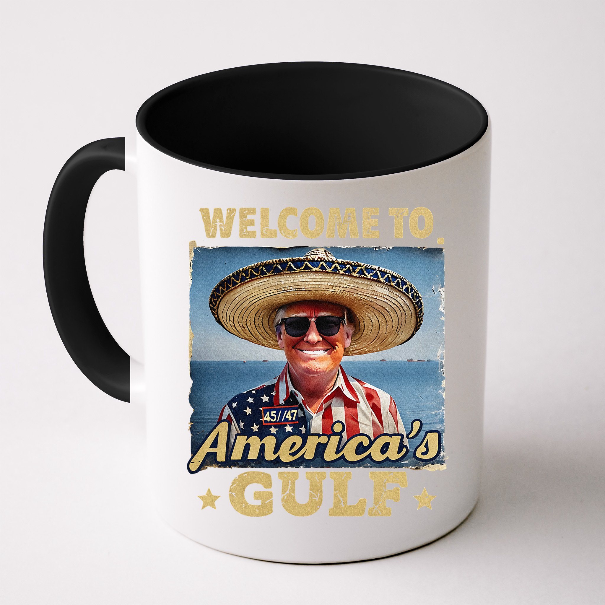 Welcome To AmericaS Gulf Trump Gulf Of Mexico America Map Mug