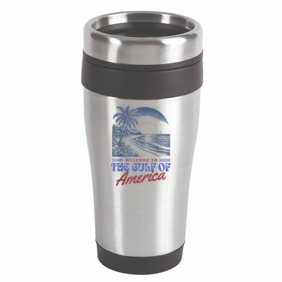 Welcome To AmericaS Gulf Retro Vintage Beach 16oz Travel Tumbler