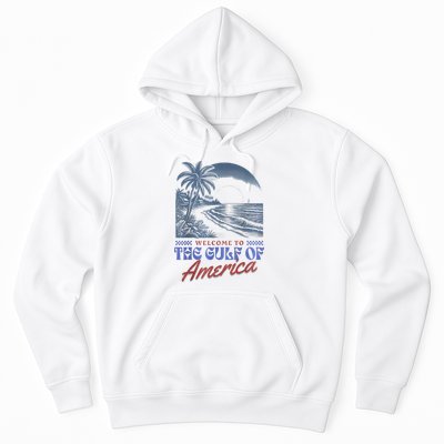 Welcome To AmericaS Gulf Retro Vintage Beach Hoodie
