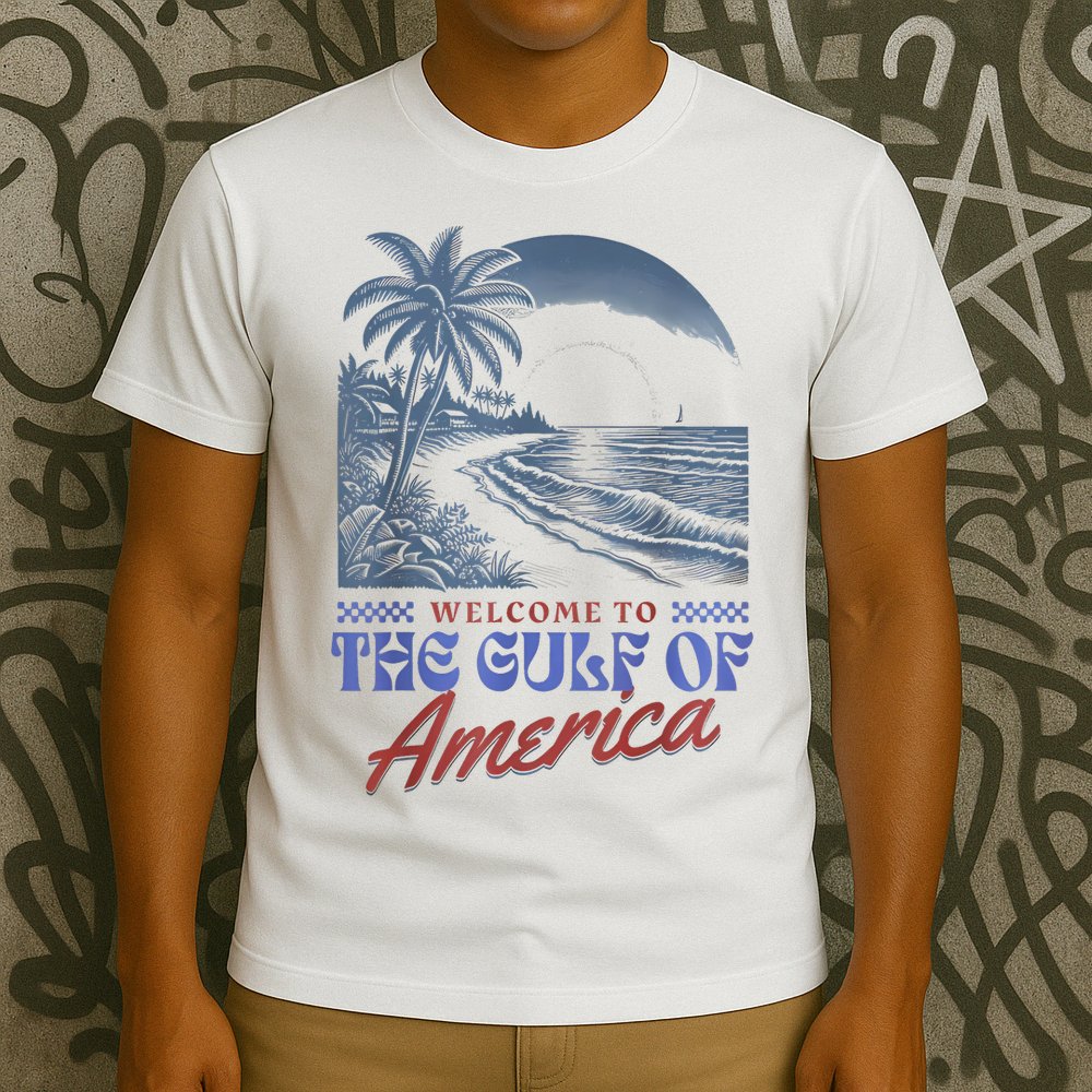 Welcome To AmericaS Gulf Retro Vintage Beach T-Shirt