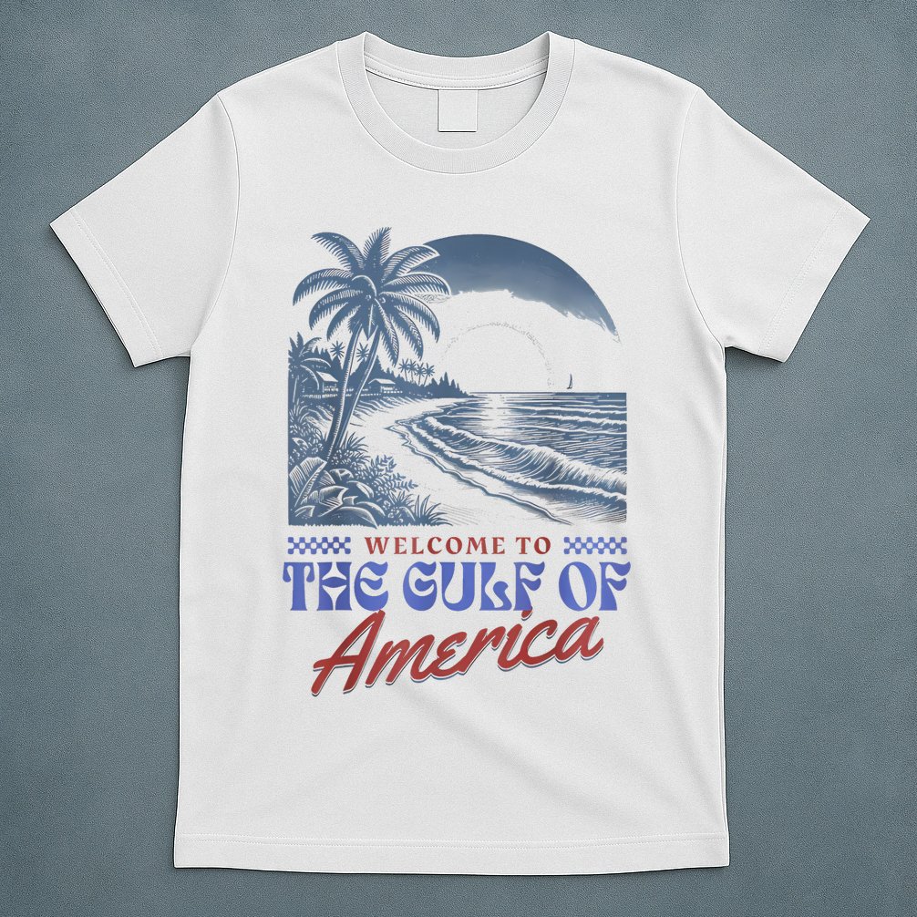 Welcome To AmericaS Gulf Retro Vintage Beach T-Shirt