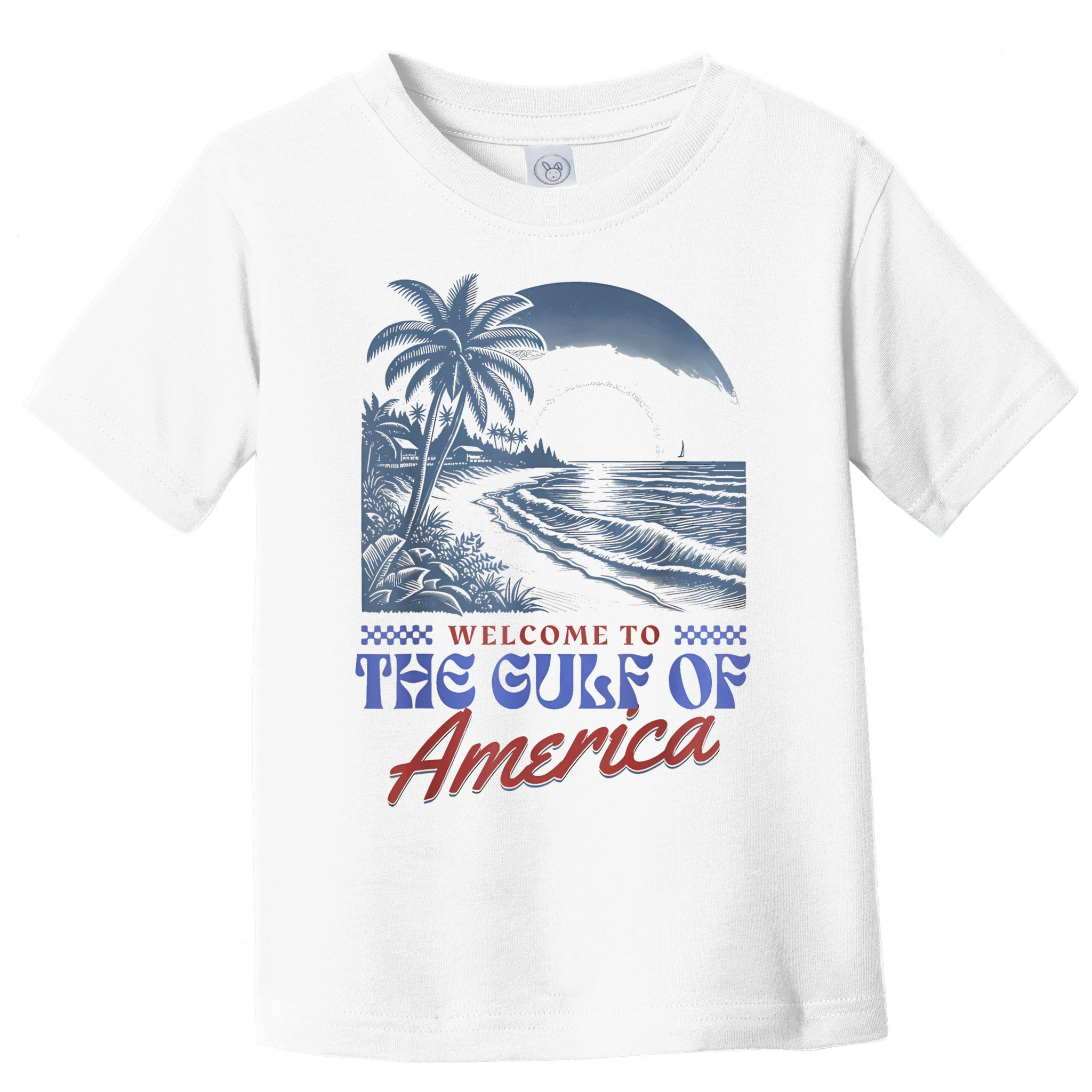 Welcome To AmericaS Gulf Retro Vintage Beach Toddler T-Shirt