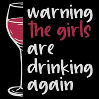 Warning The Are Drinking Again Wine Glass Funny Wool Snapback Cap