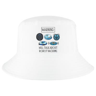 Will Talk About Robot Vacuums Funny  Cool Comfort Performance Bucket Hat