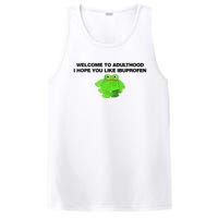 Welcome To Adult I Hope You Like Ibuprofen Frog Meme PosiCharge Competitor Tank